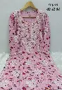 Soft Cotton printed chikan work kurtis