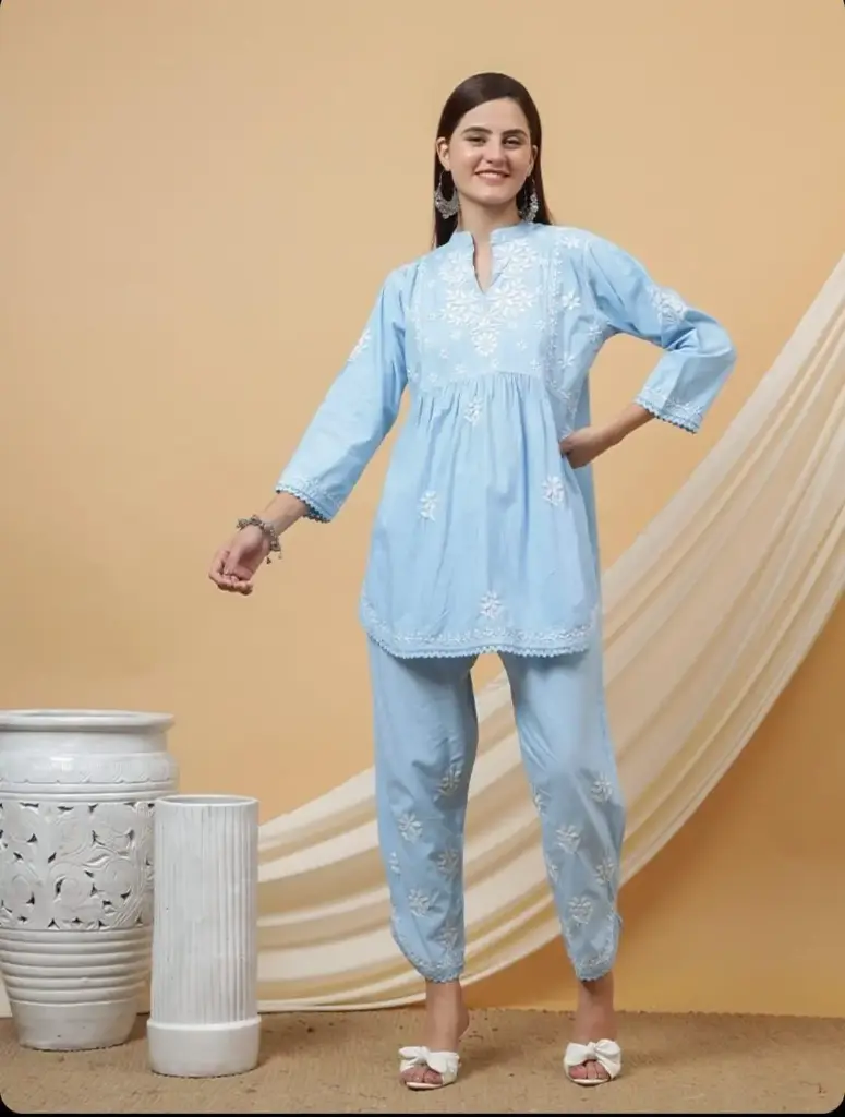 Beautiful Fine Embroidery Chikankari