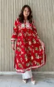 Lucknowi Chikankari Printed Beautiful Designer Mal Mal Nyra
