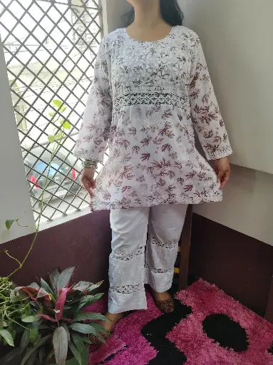 Embroidery Lace Pattern Chikankari
